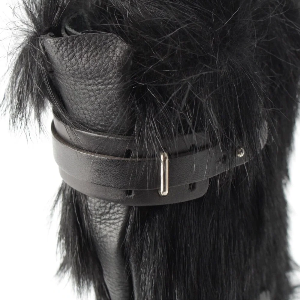 Celine Phoebe Philo era black wedge heel boots 36 - Picture 10 of 11